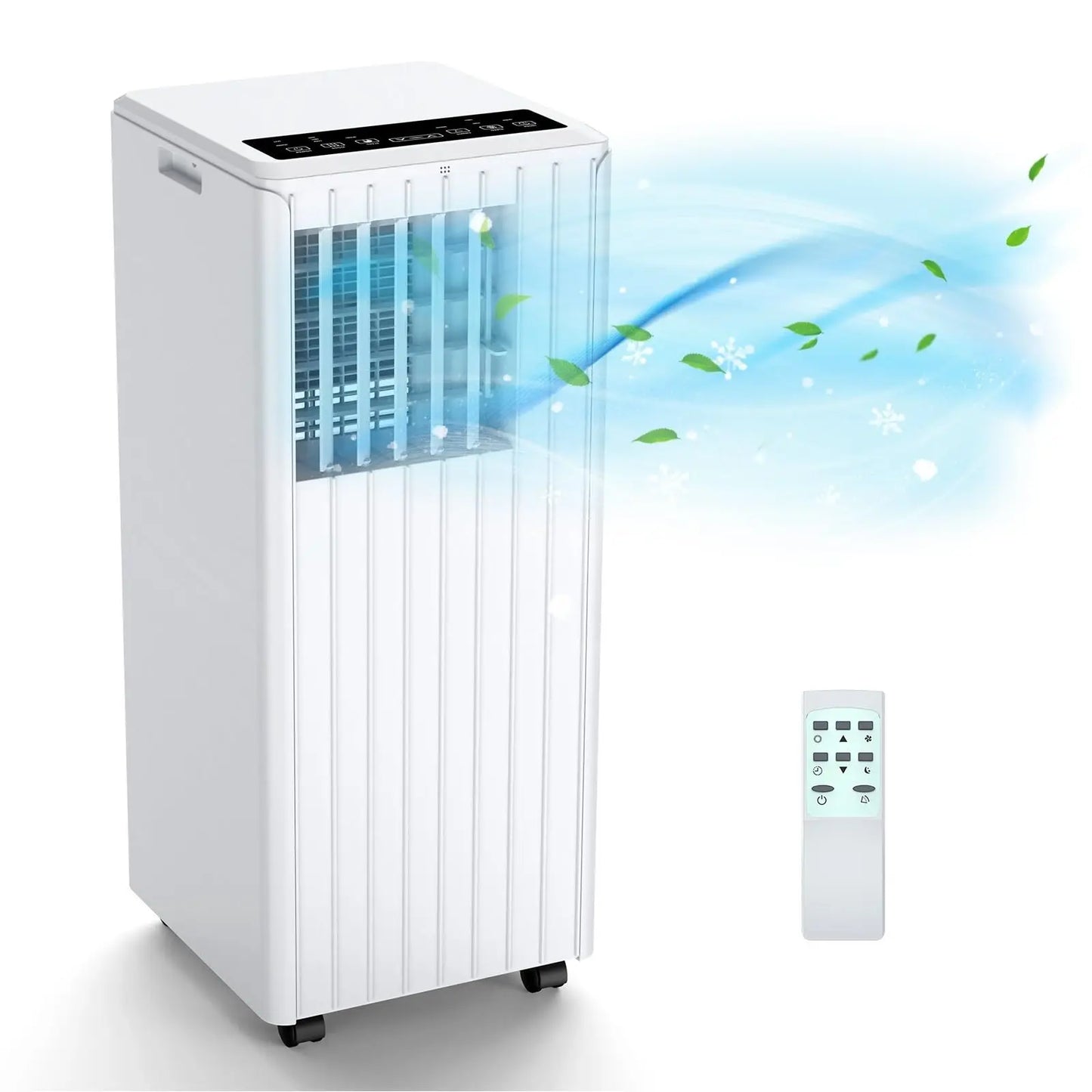 Portable Air Conditioner 9000 BTUs/H, Silent 3-in-1, Dehumidification 42 L/Day, Timer 24 H, Sleep Mode, Remote Control